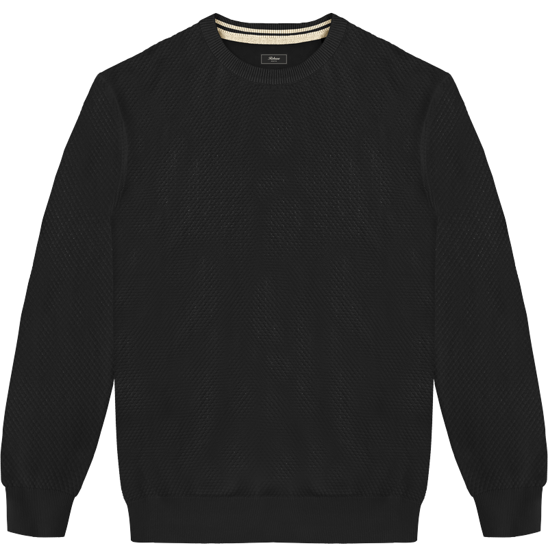 262RKNIT-8084 KNITS CREWNECK (SPECIAL KNITTING) BLACK