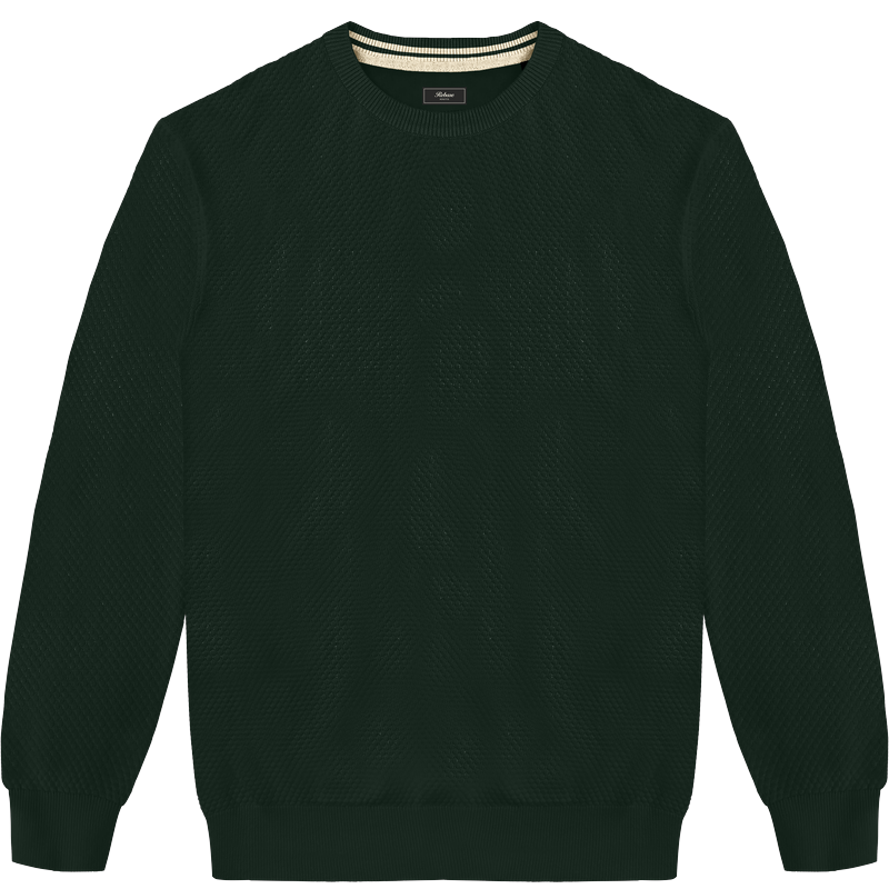 262RKNIT-8084 KNITS CREWNECK (SPECIAL KNITTING) DEEP FOREST