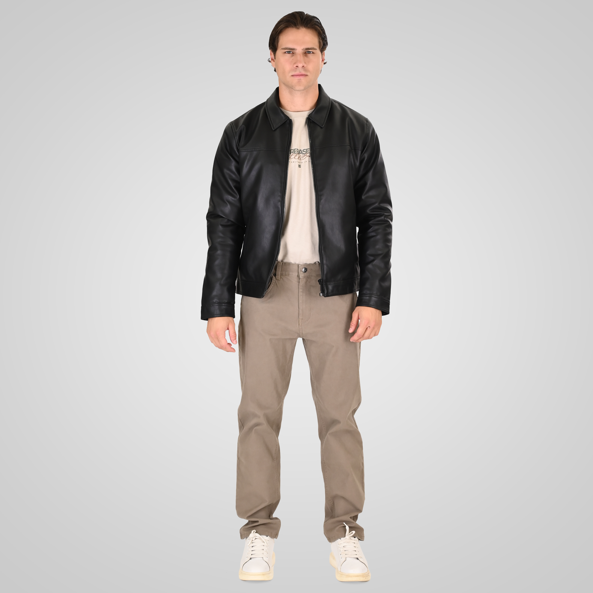 262RLJK-2099 JACKETS WITH COLLAR BLACK - Image 2