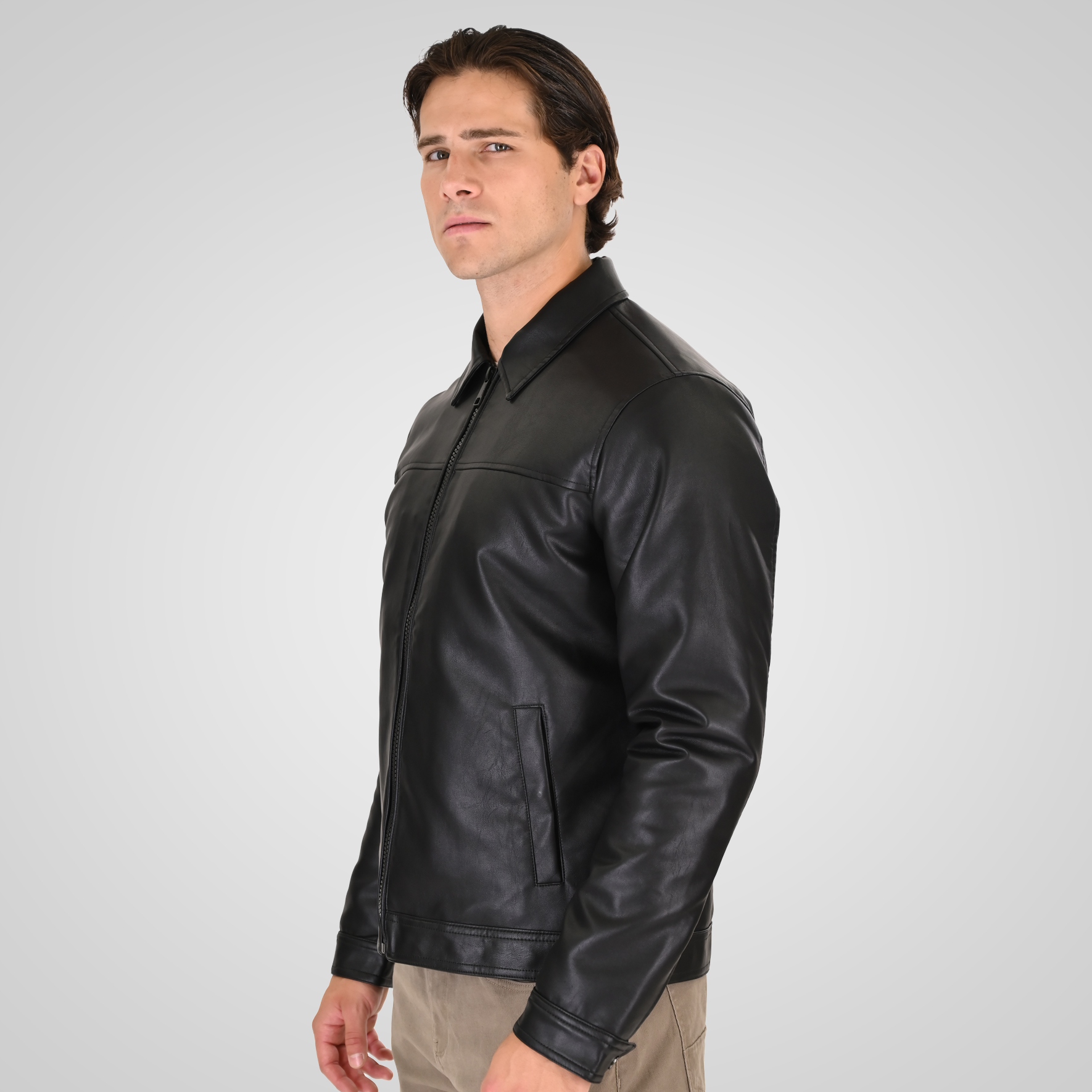 262RLJK-2099 JACKETS WITH COLLAR BLACK - Image 3