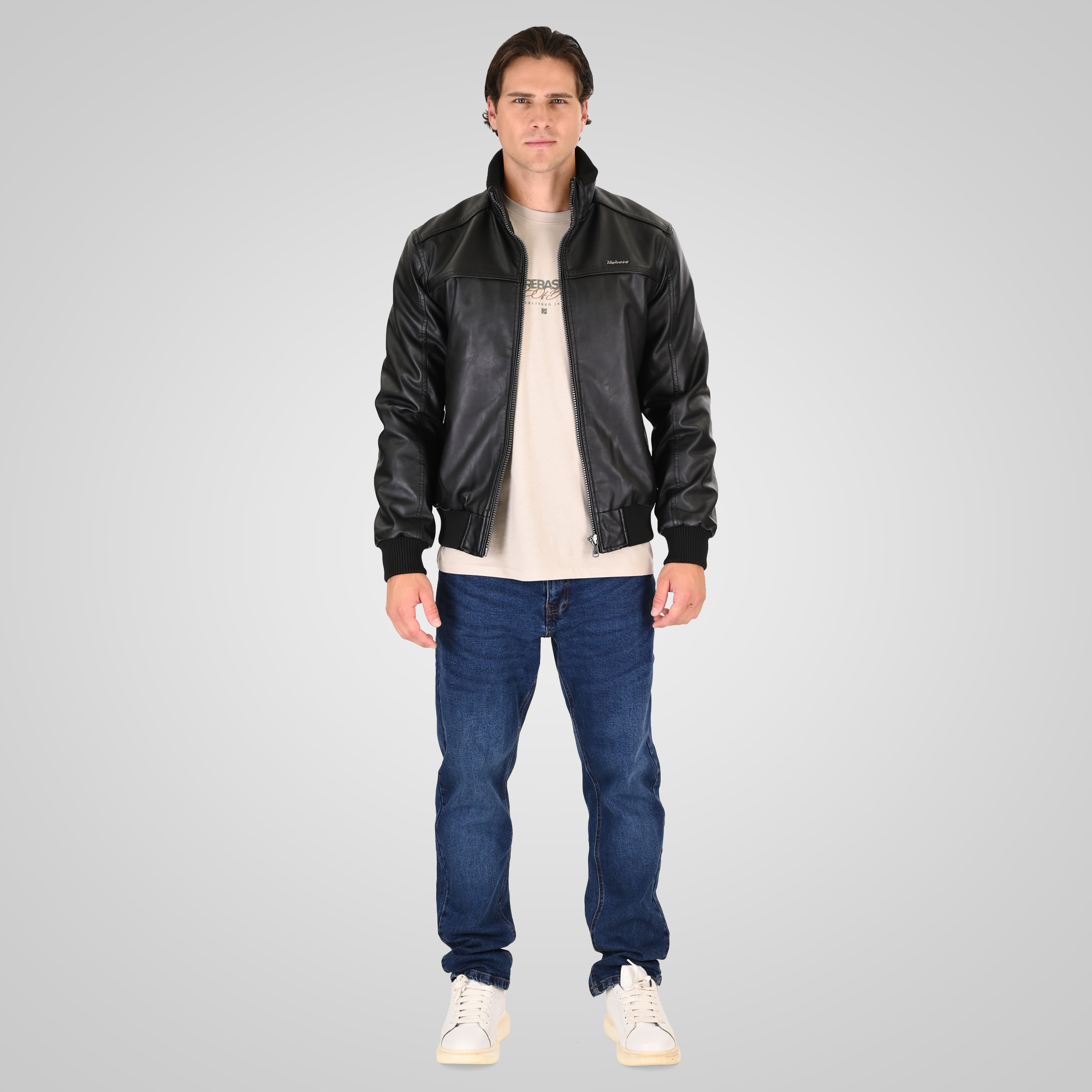 262RLJK-2127 BOMBER JACKETS BLACK - Image 2