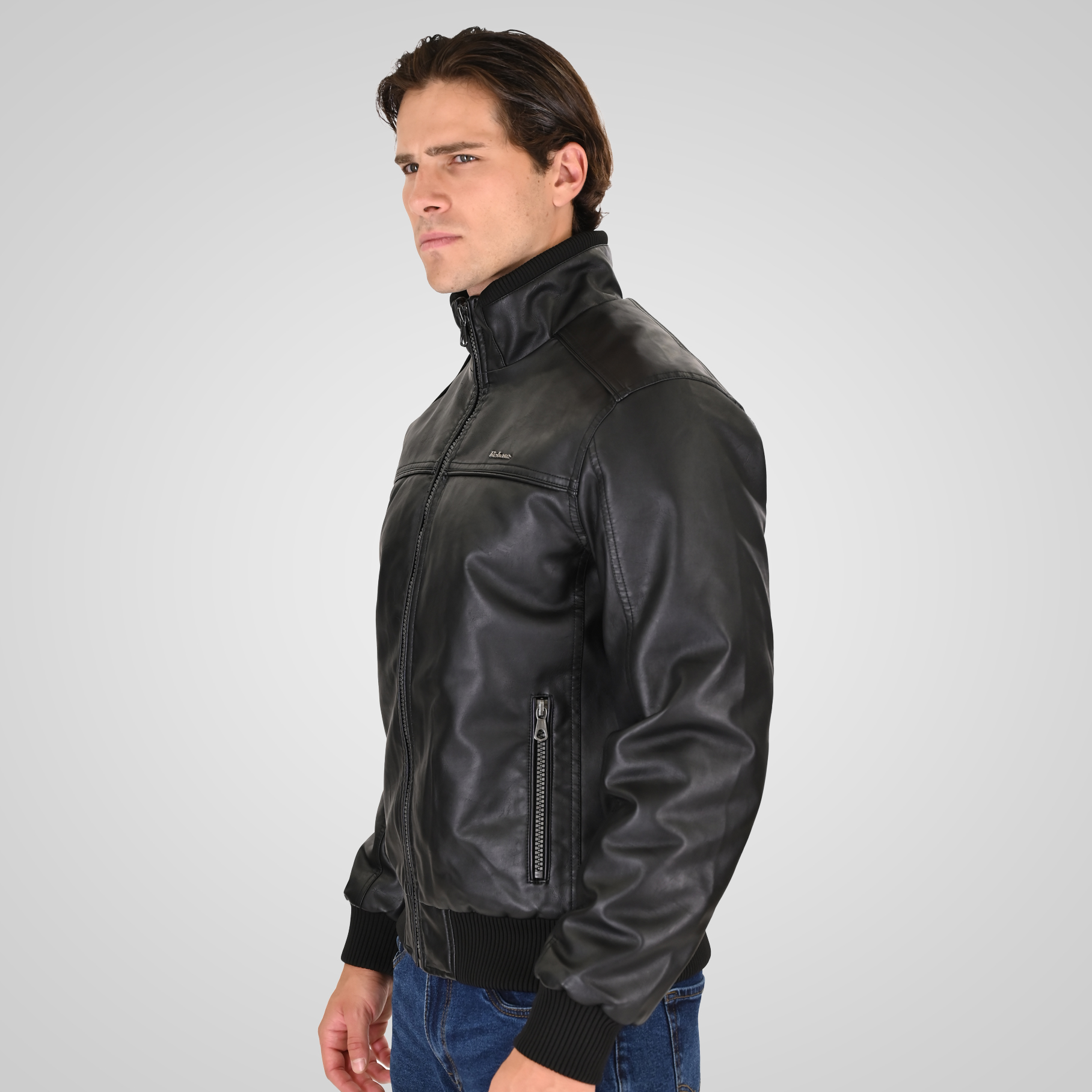 262RLJK-2127 BOMBER JACKETS BLACK - Image 3