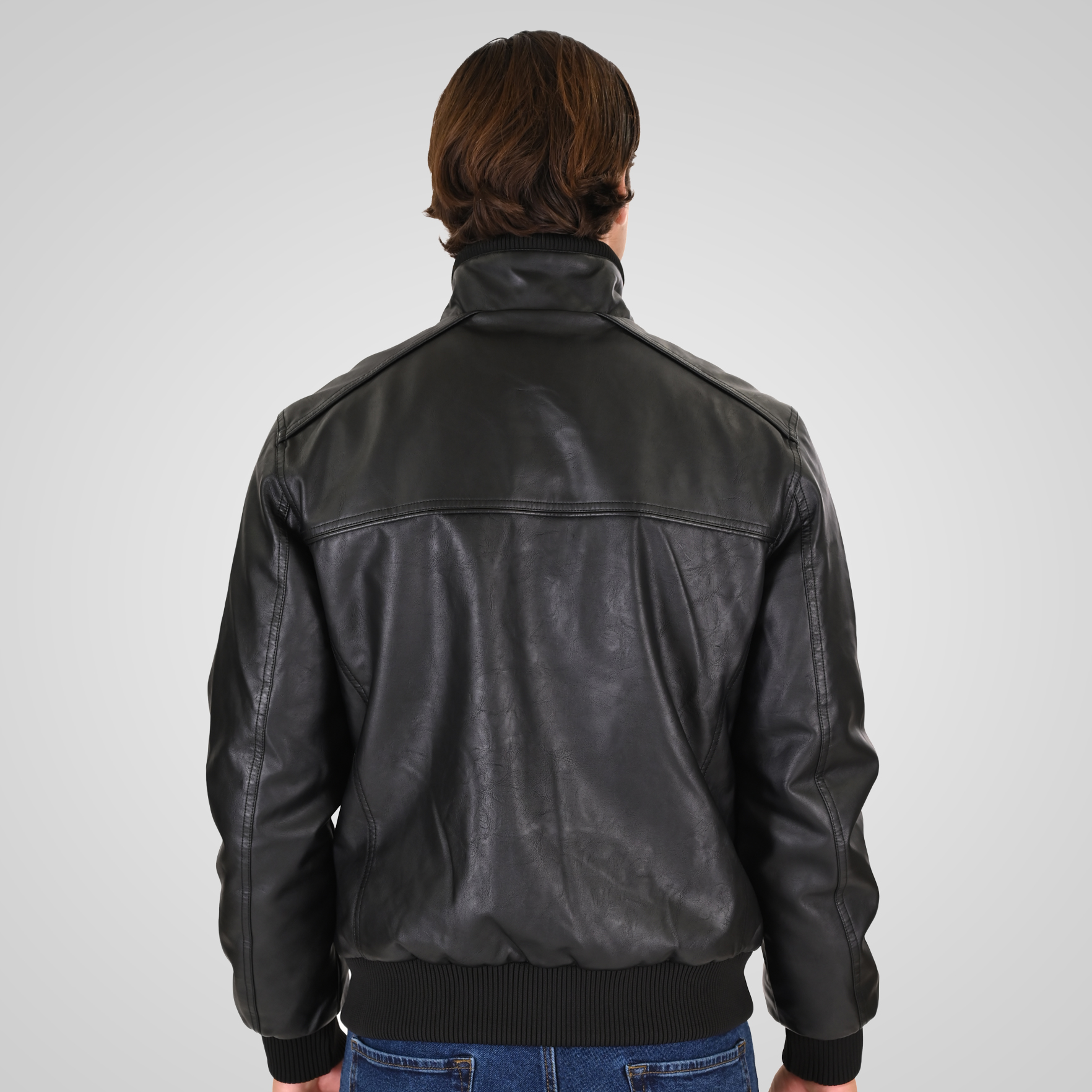 262RLJK-2127 BOMBER JACKETS BLACK - Image 4
