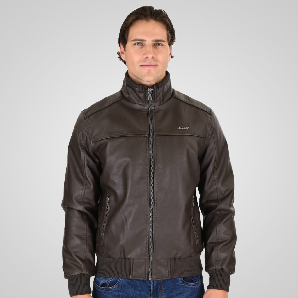 262RLJK-2127 BOMBER JACKETS DARK CHOCOLATE