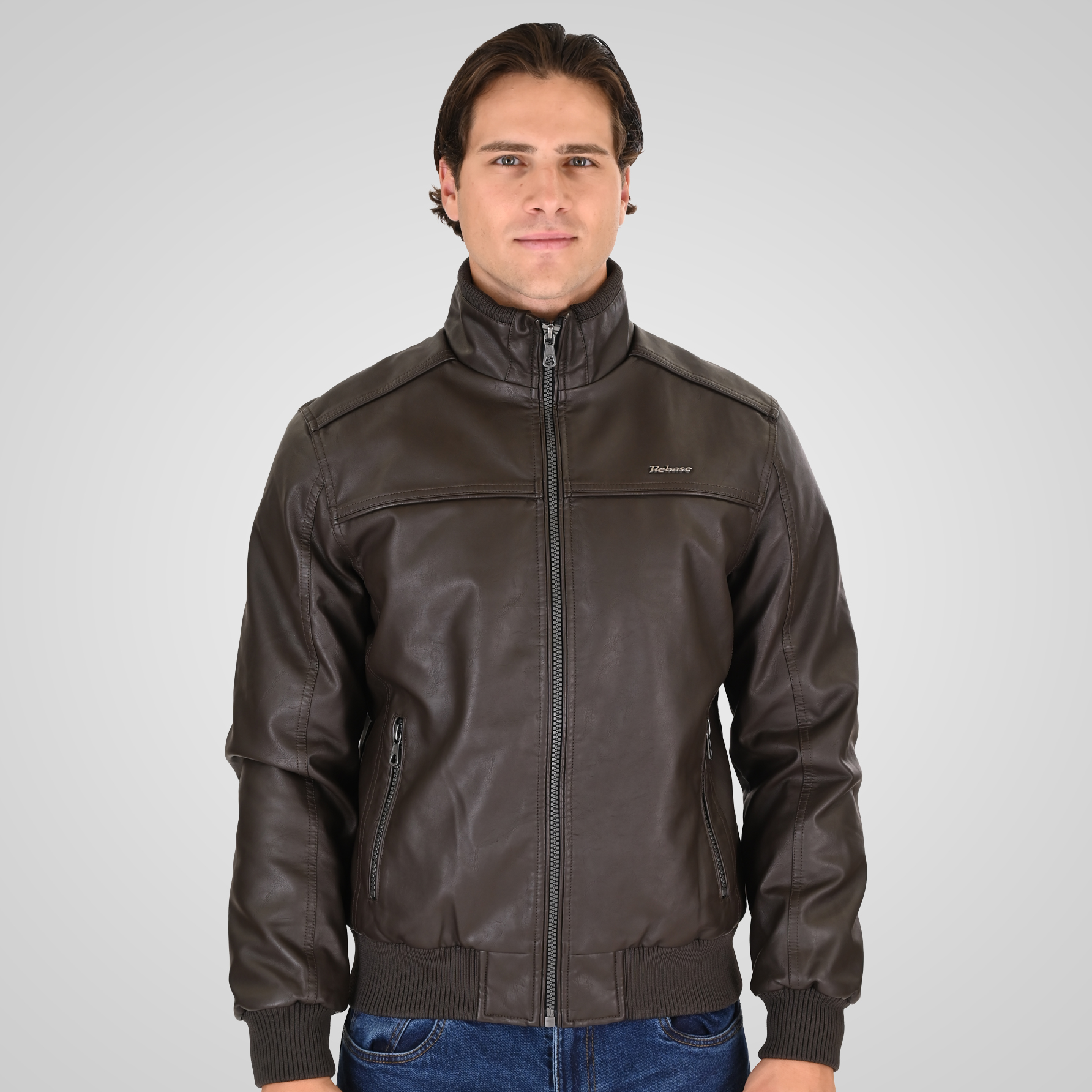 262RLJK-2127 BOMBER JACKETS DARK CHOCOLATE - Image 1