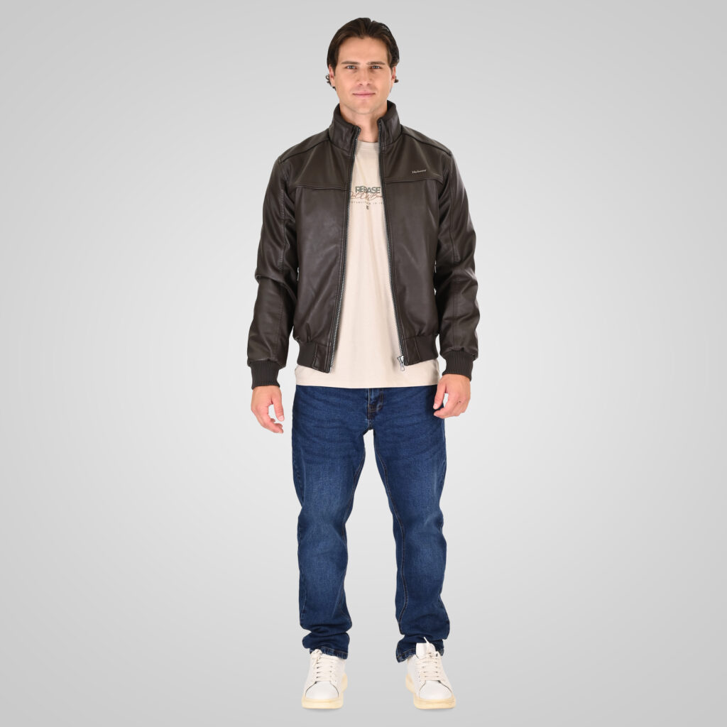 262RLJK-2127 BOMBER JACKETS DARK CHOCOLATE