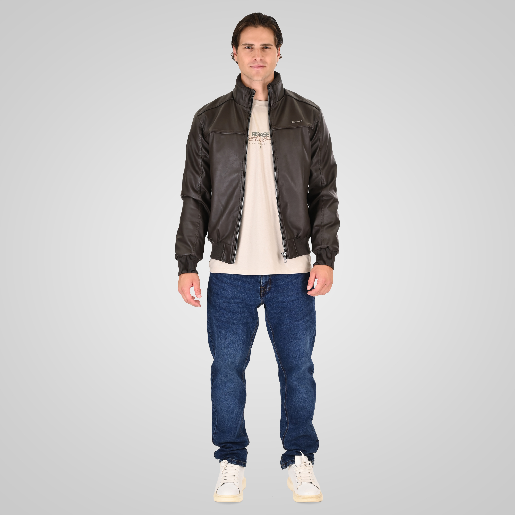 262RLJK-2127 BOMBER JACKETS DARK CHOCOLATE - Image 2