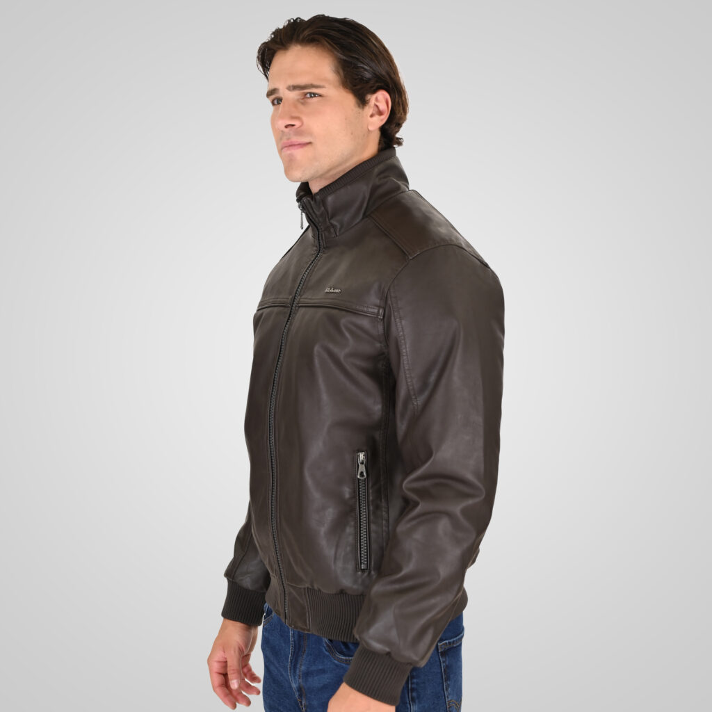 262RLJK-2127 BOMBER JACKETS DARK CHOCOLATE