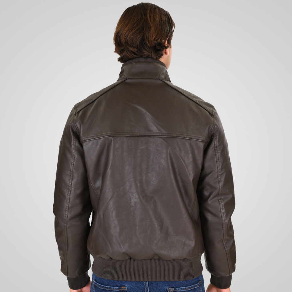 262RLJK-2127 BOMBER JACKETS DARK CHOCOLATE