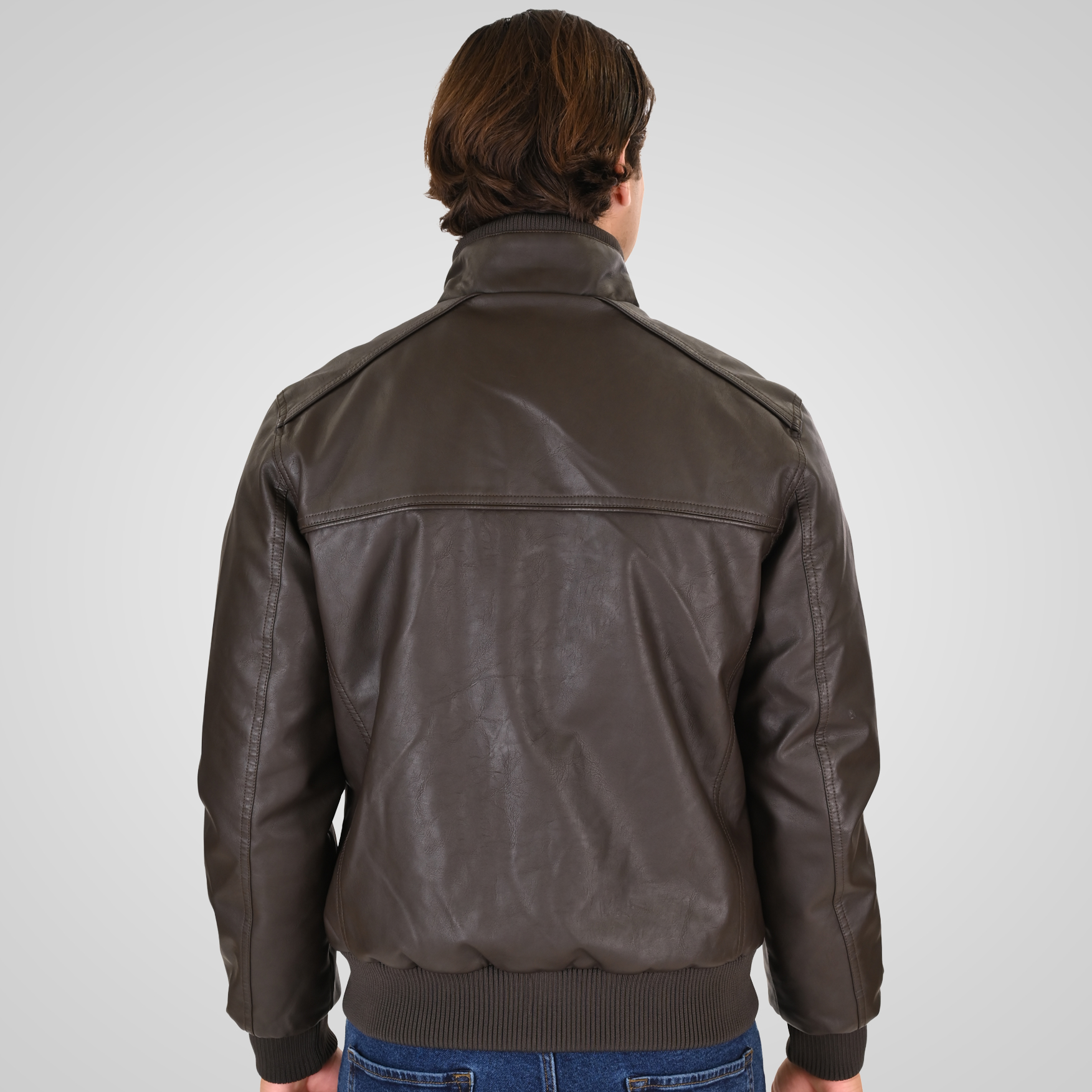 262RLJK-2127 BOMBER JACKETS DARK CHOCOLATE - Image 4