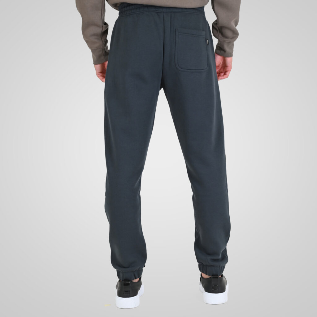 262RPAN-6045 JOGGER PANTS WITH ELASTIC WAISTBAND. HEM AND HIGH DENSITY PRINT (BRUSHED FLEECE) ANTHRACITE