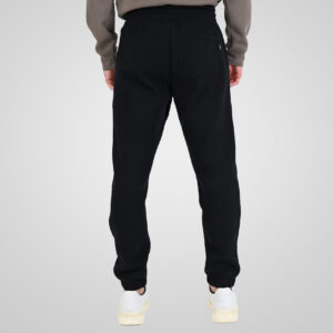 262RPAN-6045 JOGGER PANTS WITH ELASTIC WAISTBAND. HEM AND HIGH DENSITY PRINT (BRUSHED FLEECE) BLACK - Image 4