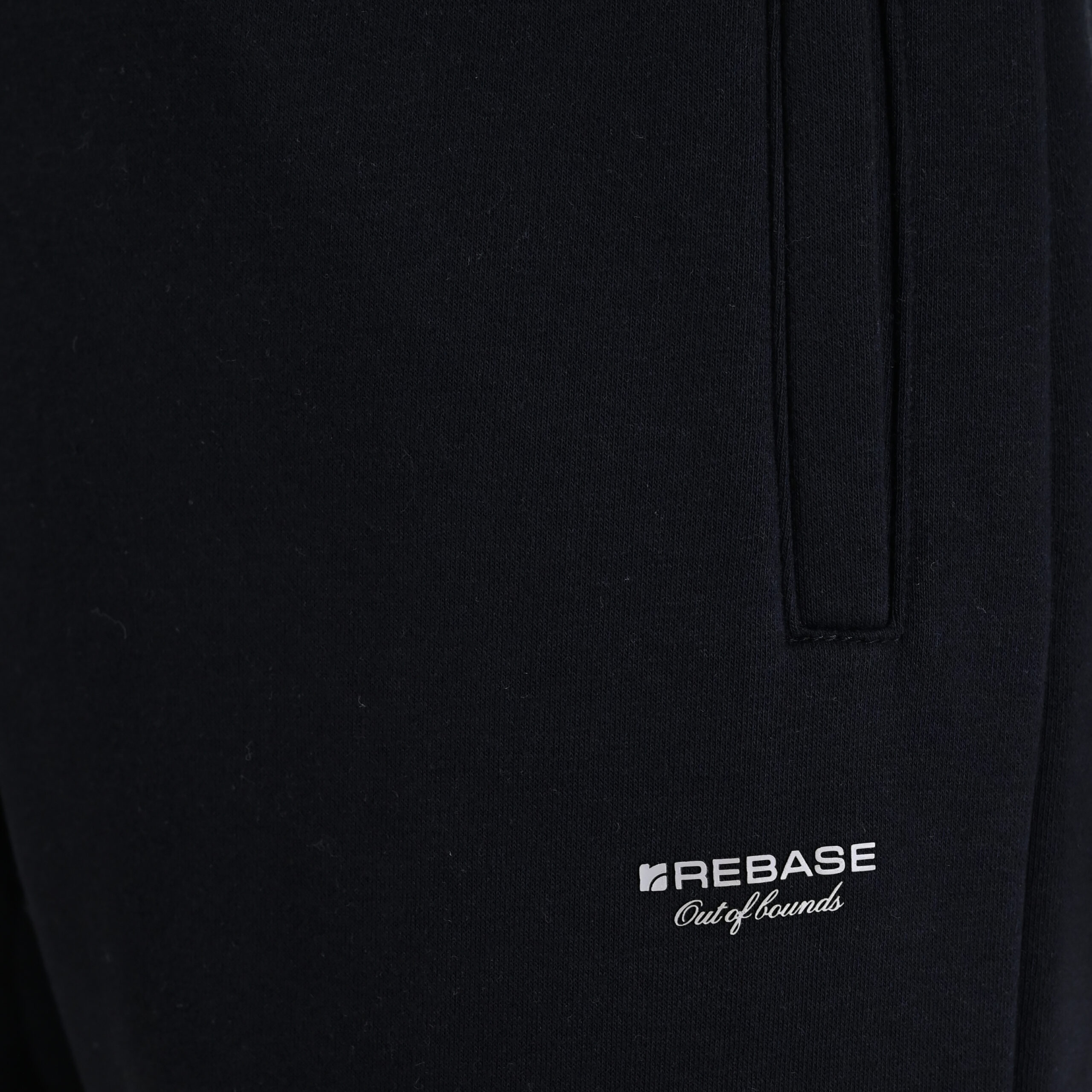 262RPAN-6045 JOGGER PANTS WITH ELASTIC WAISTBAND. HEM AND HIGH DENSITY PRINT (BRUSHED FLEECE) BLACK - Image 5