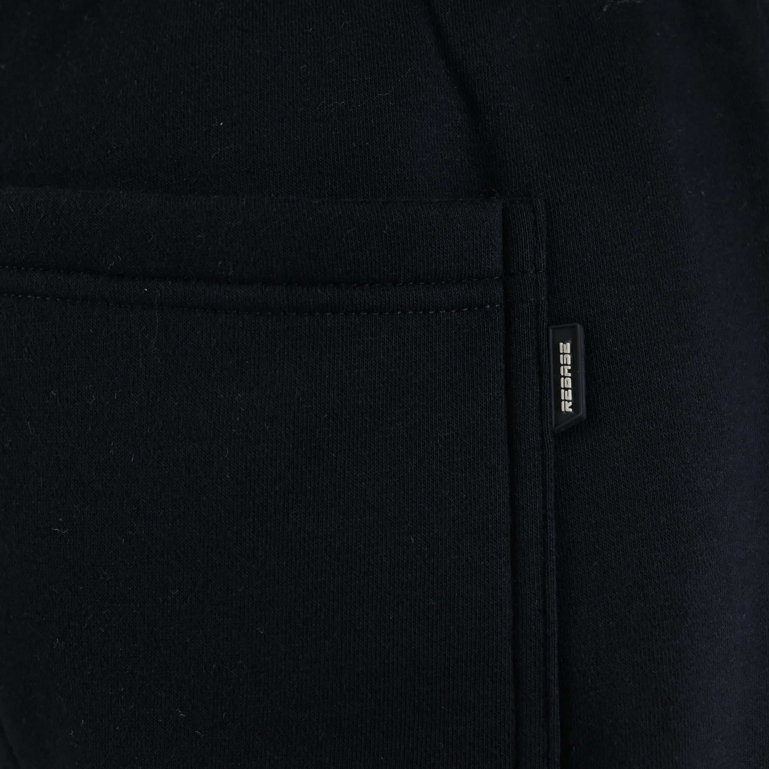 262RPAN-6045 JOGGER PANTS WITH ELASTIC WAISTBAND. HEM AND HIGH DENSITY PRINT (BRUSHED FLEECE) BLACK - Image 6