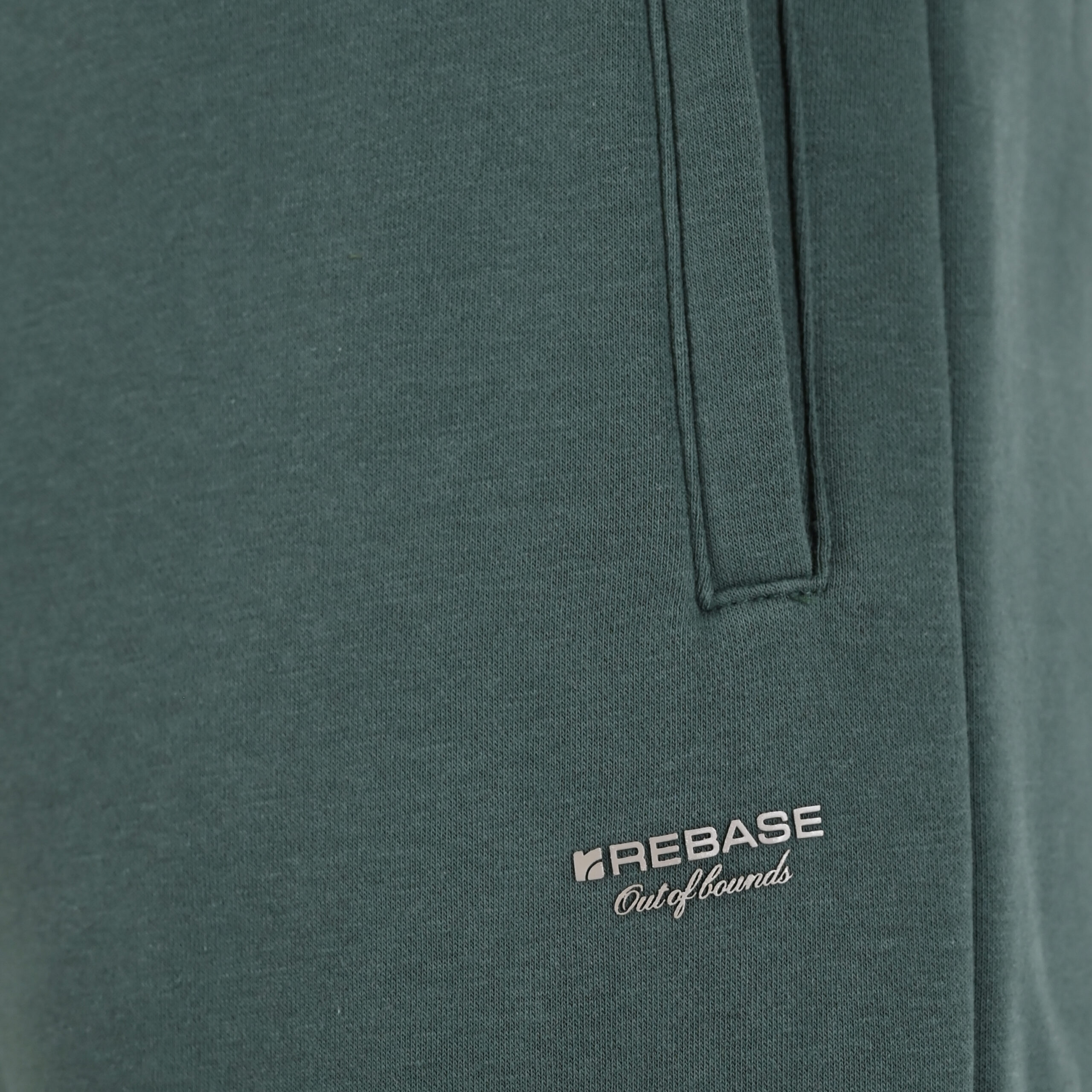 262RPAN-6045 JOGGER PANTS WITH ELASTIC WAISTBAND. HEM AND HIGH DENSITY PRINT (BRUSHED FLEECE) MOSS GREEN - Image 5