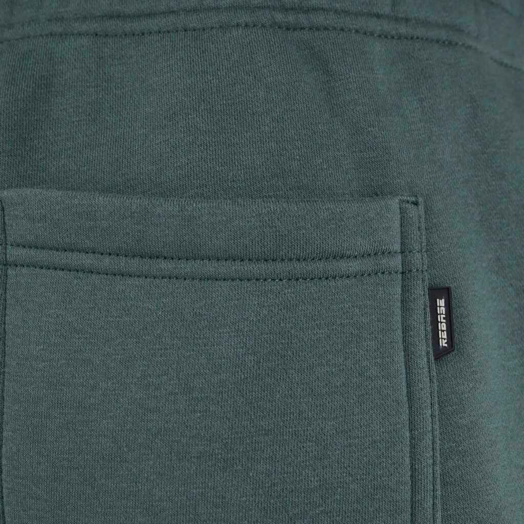 262RPAN-6045 JOGGER PANTS WITH ELASTIC WAISTBAND. HEM AND HIGH DENSITY PRINT (BRUSHED FLEECE) MOSS GREEN