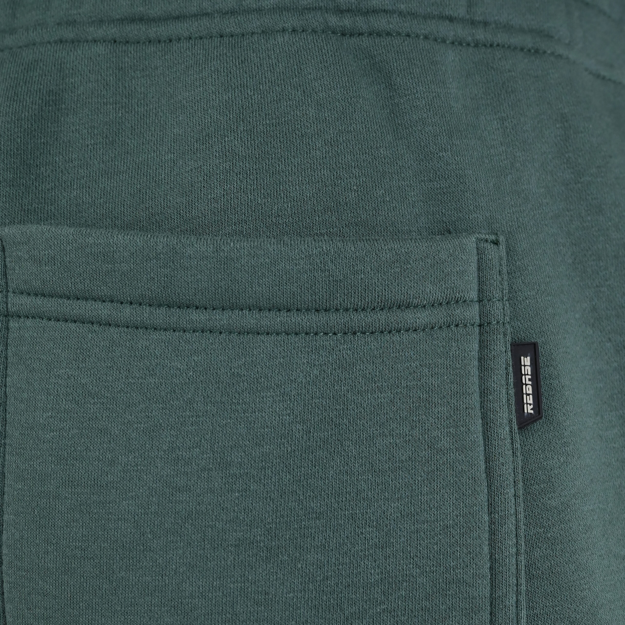 262RPAN-6045 JOGGER PANTS WITH ELASTIC WAISTBAND. HEM AND HIGH DENSITY PRINT (BRUSHED FLEECE) MOSS GREEN - Image 6
