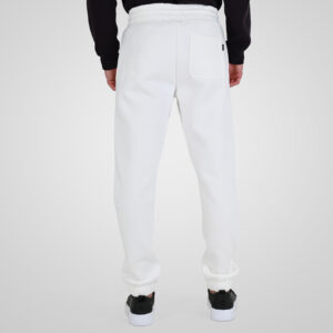 262RPAN-6045 JOGGER PANTS WITH ELASTIC WAISTBAND. HEM AND HIGH DENSITY PRINT (BRUSHED FLEECE) OFF WHITE - Image 4