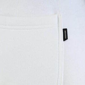 262RPAN-6045 JOGGER PANTS WITH ELASTIC WAISTBAND. HEM AND HIGH DENSITY PRINT (BRUSHED FLEECE) OFF WHITE - Image 6