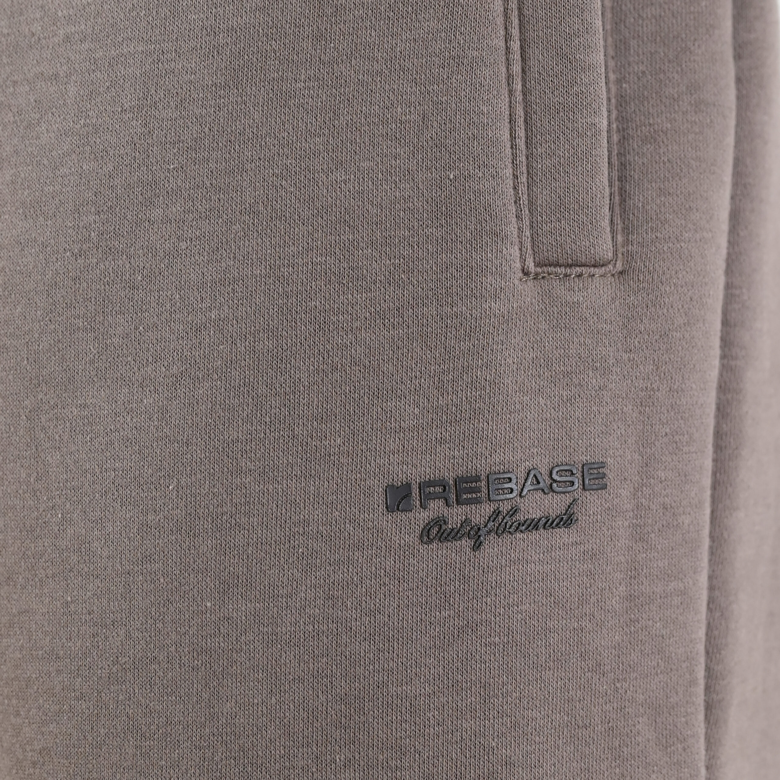 262RPAN-6045 JOGGER PANTS WITH ELASTIC WAISTBAND. HEM AND HIGH DENSITY PRINT (BRUSHED FLEECE) TAUPE - Image 5