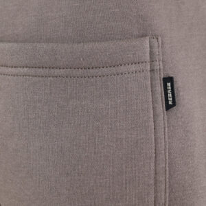 262RPAN-6045 JOGGER PANTS WITH ELASTIC WAISTBAND. HEM AND HIGH DENSITY PRINT (BRUSHED FLEECE) TAUPE - Image 6