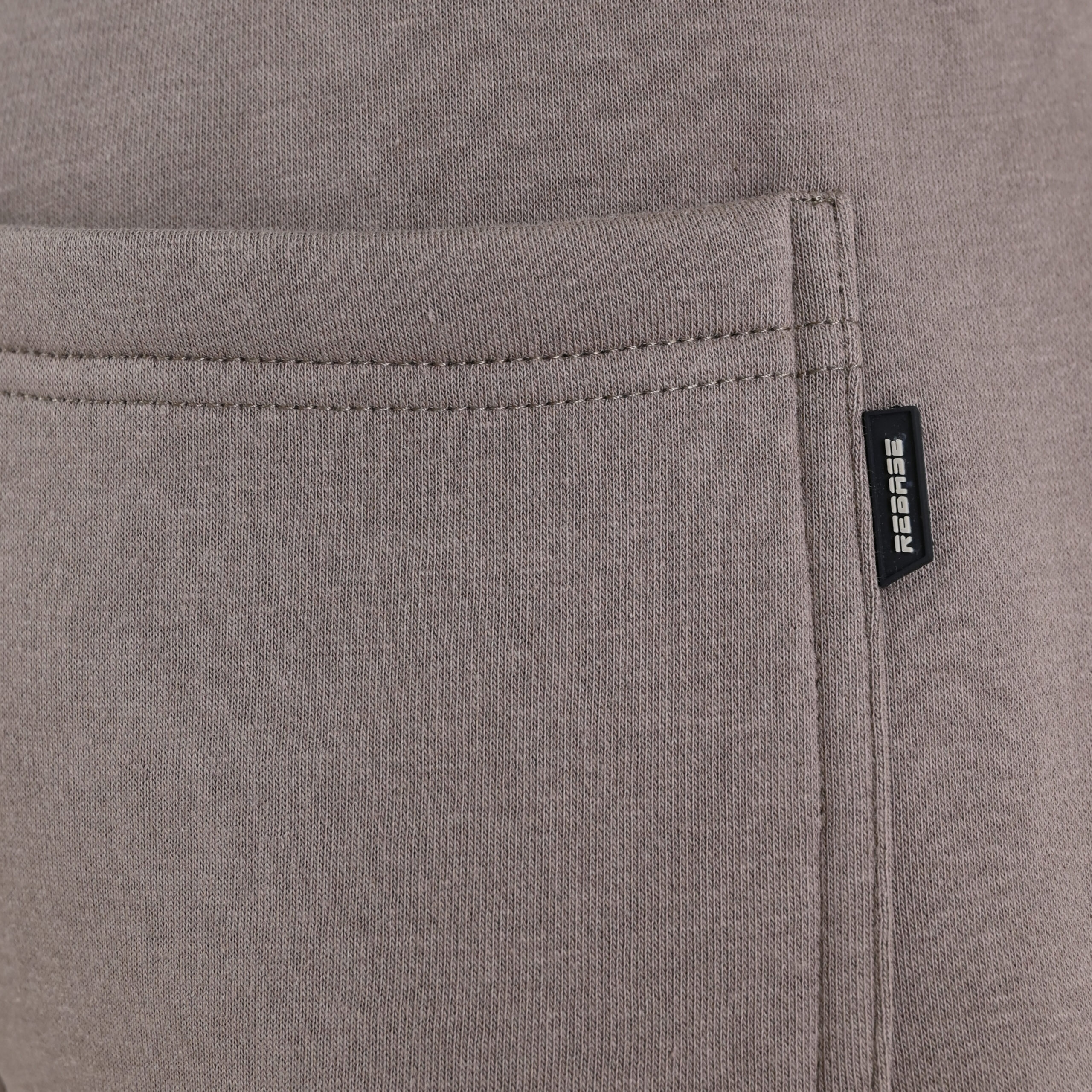 262RPAN-6045 JOGGER PANTS WITH ELASTIC WAISTBAND. HEM AND HIGH DENSITY PRINT (BRUSHED FLEECE) TAUPE - Image 6