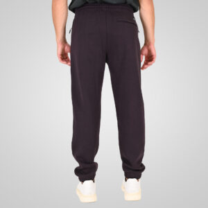 262RPAN-6046 JOGGER PANTS WITH ELASTIC WAISTBAND. HEM. HIGH DENSITY PRINT AND ZIPPERED POCKETS (BRUSHED FLEECE) AUBERGINE - Image 4