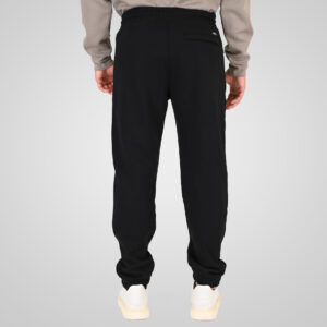262RPAN-6046 JOGGER PANTS WITH ELASTIC WAISTBAND. HEM. HIGH DENSITY PRINT AND ZIPPERED POCKETS (BRUSHED FLEECE) BLACK - Image 4