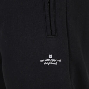 262RPAN-6046 JOGGER PANTS WITH ELASTIC WAISTBAND. HEM. HIGH DENSITY PRINT AND ZIPPERED POCKETS (BRUSHED FLEECE) BLACK - Image 5