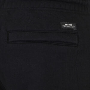 262RPAN-6046 JOGGER PANTS WITH ELASTIC WAISTBAND. HEM. HIGH DENSITY PRINT AND ZIPPERED POCKETS (BRUSHED FLEECE) BLACK - Image 6
