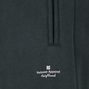 262RPAN-6046 JOGGER PANTS WITH ELASTIC WAISTBAND. HEM. HIGH DENSITY PRINT AND ZIPPERED POCKETS (BRUSHED FLEECE) FOREST GREEN - Image 5