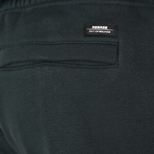 262RPAN-6046 JOGGER PANTS WITH ELASTIC WAISTBAND. HEM. HIGH DENSITY PRINT AND ZIPPERED POCKETS (BRUSHED FLEECE) FOREST GREEN - Image 6