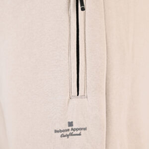 262RPAN-6046 JOGGER PANTS WITH ELASTIC WAISTBAND. HEM. HIGH DENSITY PRINT AND ZIPPERED POCKETS (BRUSHED FLEECE) ICE - Image 6