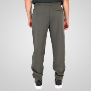 262RPAN-6046 JOGGER PANTS WITH ELASTIC WAISTBAND. HEM. HIGH DENSITY PRINT AND ZIPPERED POCKETS (BRUSHED FLEECE) KHAKI - Image 4