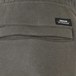 262RPAN-6046 JOGGER PANTS WITH ELASTIC WAISTBAND. HEM. HIGH DENSITY PRINT AND ZIPPERED POCKETS (BRUSHED FLEECE) KHAKI - Image 5