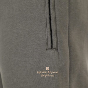 262RPAN-6046 JOGGER PANTS WITH ELASTIC WAISTBAND. HEM. HIGH DENSITY PRINT AND ZIPPERED POCKETS (BRUSHED FLEECE) KHAKI - Image 6