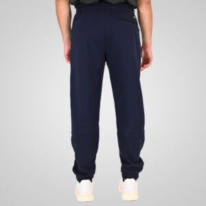 262RPAN-6046 JOGGER PANTS WITH ELASTIC WAISTBAND. HEM. HIGH DENSITY PRINT AND ZIPPERED POCKETS (BRUSHED FLEECE) NAVY - Image 4