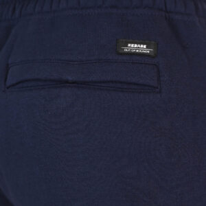 262RPAN-6046 JOGGER PANTS WITH ELASTIC WAISTBAND. HEM. HIGH DENSITY PRINT AND ZIPPERED POCKETS (BRUSHED FLEECE) NAVY - Image 5
