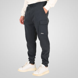 262RPAN-6047 JOGGER PANTS WITH ELASTIC WAISTBAND AND HEM. AND CARGO POCKETS (RELAXED FIT) (BRUSHED FLEECE) ANTHRACITE - Image 3