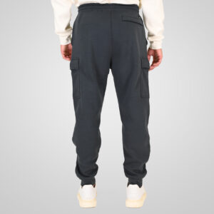 262RPAN-6047 JOGGER PANTS WITH ELASTIC WAISTBAND AND HEM. AND CARGO POCKETS (RELAXED FIT) (BRUSHED FLEECE) ANTHRACITE - Image 4