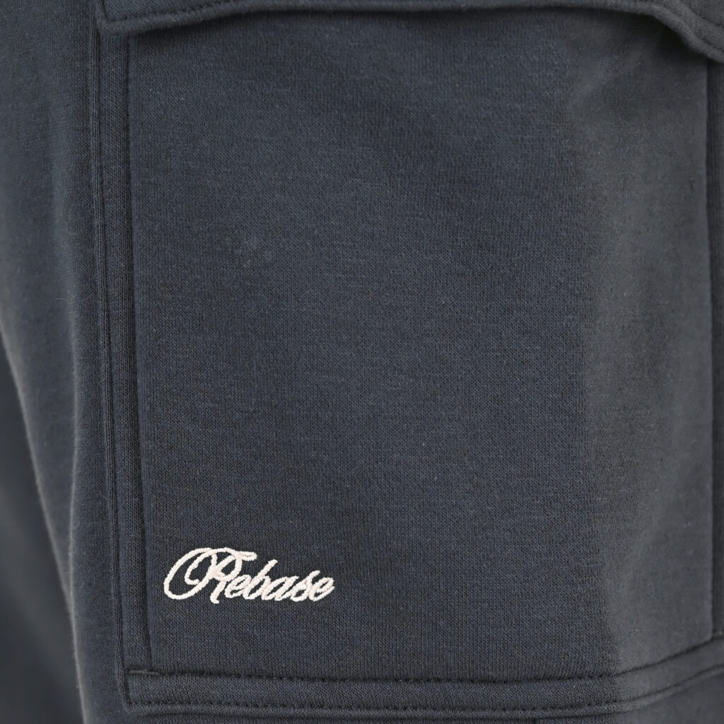 262RPAN-6047 JOGGER PANTS WITH ELASTIC WAISTBAND AND HEM. AND CARGO POCKETS (RELAXED FIT) (BRUSHED FLEECE) ANTHRACITE