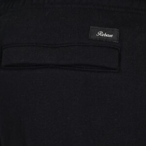 262RPAN-6047 JOGGER PANTS WITH ELASTIC WAISTBAND AND HEM. AND CARGO POCKETS (RELAXED FIT) (BRUSHED FLEECE) BLACK - Image 6