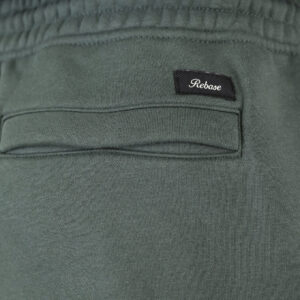 262RPAN-6047 JOGGER PANTS WITH ELASTIC WAISTBAND AND HEM. AND CARGO POCKETS (RELAXED FIT) (BRUSHED FLEECE) MOSS GREEN - Image 5