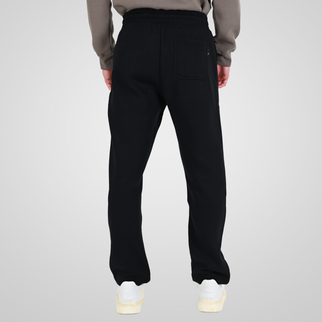262RPAN-6048 JOGGER PANTS WITH ELASTIC WAISTBAND AND HIGH DENSITY PRINT (RELAXED FIT) (BRUSHED FLEECE) BLACK