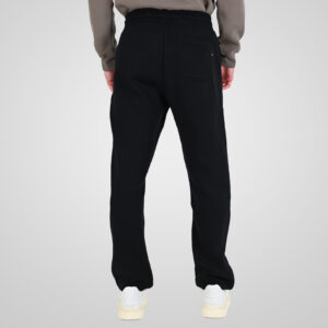 262RPAN-6048 JOGGER PANTS WITH ELASTIC WAISTBAND AND HIGH DENSITY PRINT (RELAXED FIT) (BRUSHED FLEECE) BLACK - Image 4