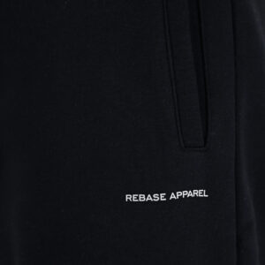 262RPAN-6048 JOGGER PANTS WITH ELASTIC WAISTBAND AND HIGH DENSITY PRINT (RELAXED FIT) (BRUSHED FLEECE) BLACK - Image 5