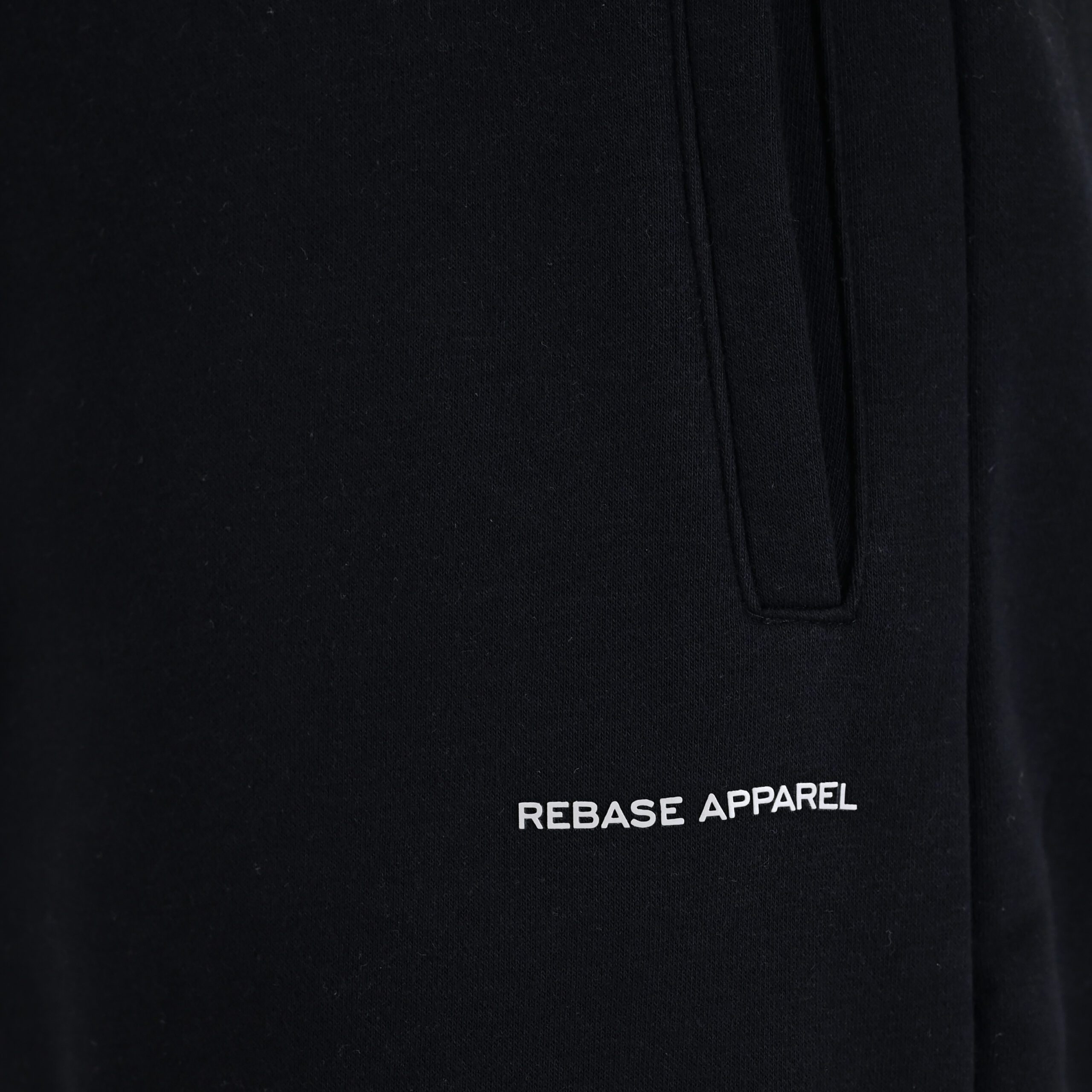 262RPAN-6048 JOGGER PANTS WITH ELASTIC WAISTBAND AND HIGH DENSITY PRINT (RELAXED FIT) (BRUSHED FLEECE) BLACK - Image 5