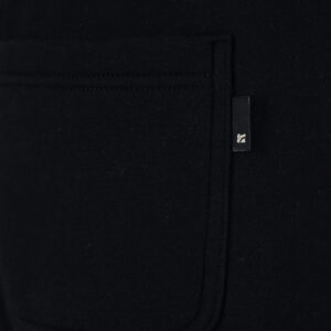 262RPAN-6048 JOGGER PANTS WITH ELASTIC WAISTBAND AND HIGH DENSITY PRINT (RELAXED FIT) (BRUSHED FLEECE) BLACK - Image 6