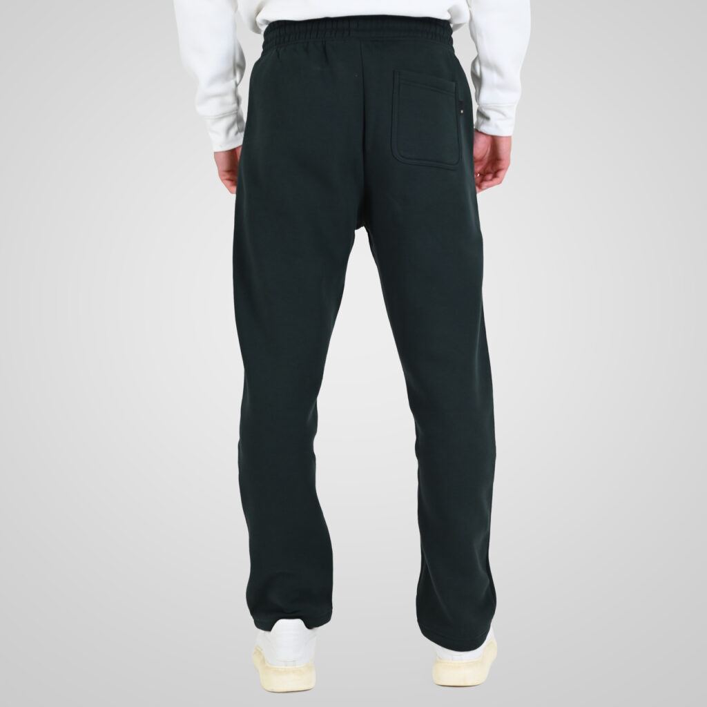 262RPAN-6048 JOGGER PANTS WITH ELASTIC WAISTBAND AND HIGH DENSITY PRINT (RELAXED FIT) (BRUSHED FLEECE) FOREST GREEN