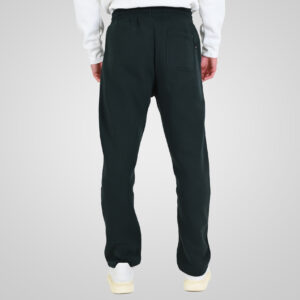 262RPAN-6048 JOGGER PANTS WITH ELASTIC WAISTBAND AND HIGH DENSITY PRINT (RELAXED FIT) (BRUSHED FLEECE) FOREST GREEN - Image 4